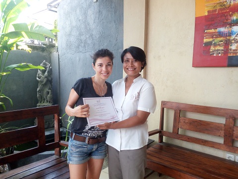 Reeva Bali Spa School Student